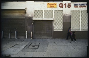 Commercial strip along South Avalon Boulevard between East 40th Place and East Vernon Avenue, Los Angeles, 2004