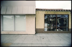 Commercial strip along Santa Monica Boulevard from North Sierra Bonita Avenue to North Genessee Avenue, West Hollywood, 2004