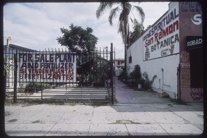 Commercial strip along Santa Monica Boulevard from North Sierra Bonita Avenue to North Genessee Avenue, West Hollywood, 2004