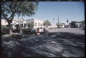 Residential, commercial and industrial buildings along Santa Monica Boulevard from North Formosa Avenue to North Detroit Street, West Hollywood, 2003