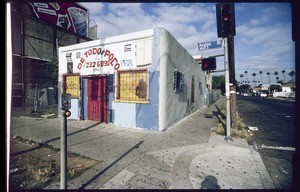 Commercial strip along South Avalon Boulevard between East 48th Street and East Vernon Avenue, Los Angeles, 2004