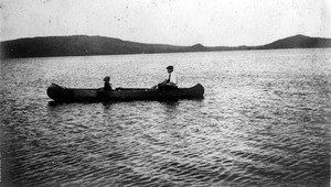 Mark Moody and Alla Mae Moody canoeing near Vladivostok