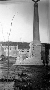 Mark Moody at Czech monument in Vladivostok