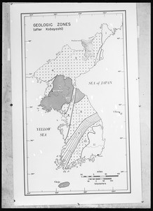 Geologic zones in Korea (after Kobayashi) (map)