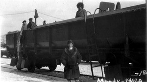 Mark Moody in front of armored train in Vladivostok