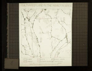 Cultivated land in the Hamilton area (map)