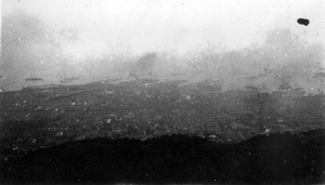 View of Kobe and its harbor