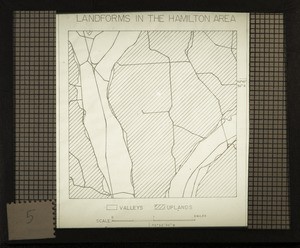 Landforms in the Hamilton area (map)