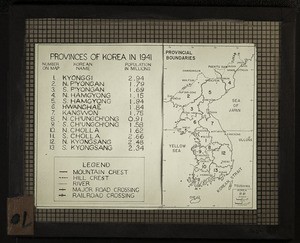 Provinces of Korea in 1941 (map)