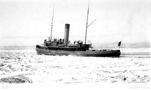 Icebreaker in Vladivostok harbor