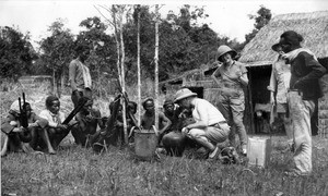 Meo perform "blessing of the guns" ceremony for Mark Moody hunting party