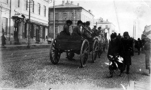 Red Army soldiers in Vladivostok