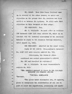 Informal memorandum from U.S. Embassy in Tokyo to the Japanese Ministry of Foreign Affairs regarding control over oil in Manchuria