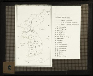 Korean provinces (map)