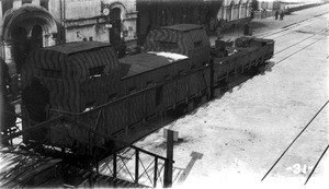 Armored train in Vladivostok railroad station