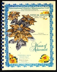 International District Missionaries Unit..., Church of God in Christ annual dinner program, 1995