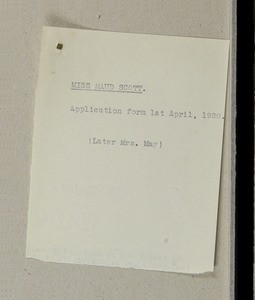 Maud Scott (later Mrs Spencer May), India, 1920-1931