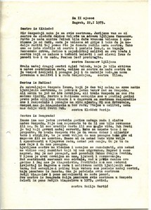 Circular letter for February 1975