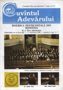 Buletinul Cultului Penticostal - Biserica lui Dumnezeu Apostolica