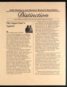 Distinction, 2009 minister's and workers women's day ed