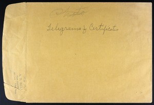 Coffey, telegram, 1959, to Barron