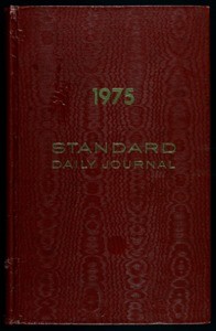 1975 standard daily journal (& loose contents)