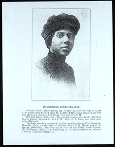 Obituaries for Jessie Tanner Simon, C.C. Fredericks, L.D. Ware, 1926