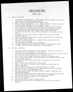 Financial strategy summit, COGIC, Memphis, 1993, documents (3 of 4)
