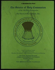 74th Annual Holy Convocation of the Church of God in Christ, Service of Communion