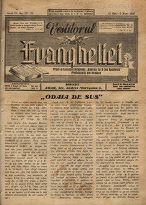 The herald of Gospel, 1947, vol, 3, no. 20-21 = Vestitorul Evangheliei, 1947, anul III, nr 20-21