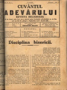 Buletinul Bisericii lui Dumnezeu Apostolice Penticostale