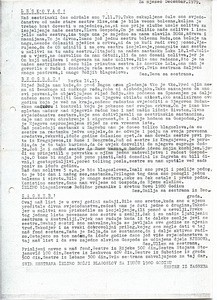 Circular letter for December 1979
