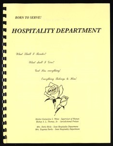 Hospitality Department, COGIC, guide, after 1995