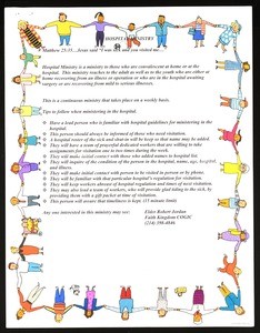 Information sheets from Faith Kingdom, COGIC