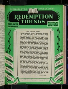 Redemption tidings, vol. 27, nos. 1-26, 5 Jan. - 21 Dec. 1951