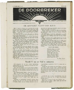 De doorbreker : orgaan voor jonge menschen