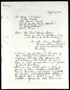 Harris-Sreen, letter, 1996, to Owens, et al