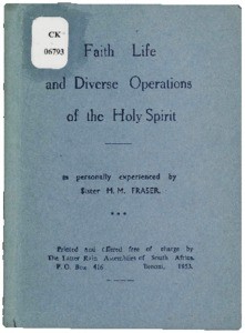 Faith life and diverse operations of the Holy Spirit