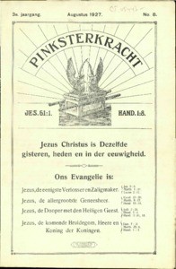 Pentecostal power : monthly for the glorifying of Jesus, vol. 03 (1927), no. 08