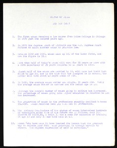 Status of women: did you know?