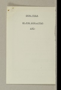 John McGillivray, China, 1925