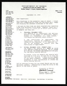 Crouch, letter, 1994, to "supervisor" (final)