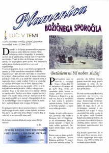 Plamenica božičnega sporočila