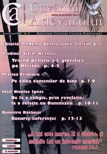 Buletinul Cultului Penticostal - Biserica lui Dumnezeu Apostolica