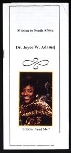 Mission to South Africa, flier, after 2000