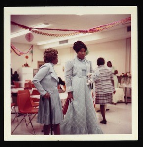 Dean Lashley and Davie Simmons at wedding reception