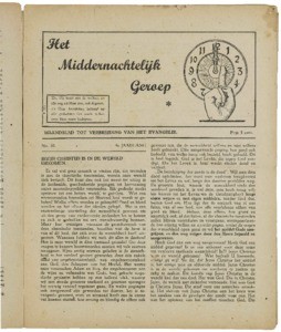 Het middernachtelijk geroep : orgaan van de Stichting Immanuël : maandblad voor de verspreiding van het Pinkster-Evangelie, vol. 04 (1942), nr. 10
