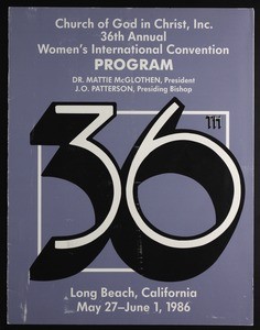36th Annual Women's Convention of the Church of God in Christ Program