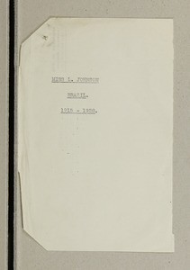 Lily Johnson, Brazil, 1915-1928