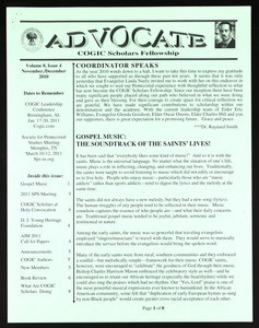 Advocate, vol. 8, no. 4 (2010 November/December)